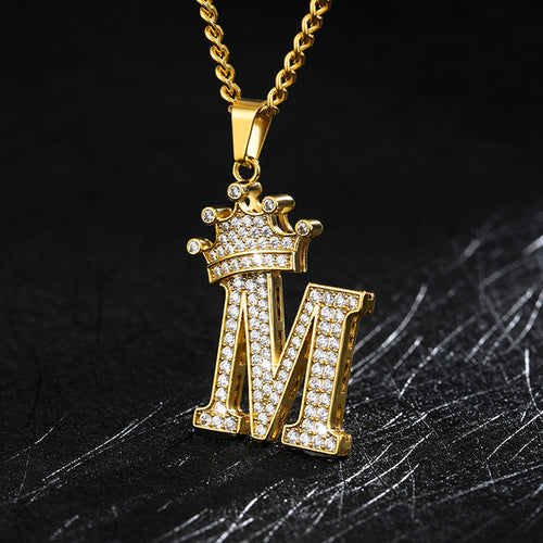 Load image into Gallery viewer, Zircon Alphabet Necklace
